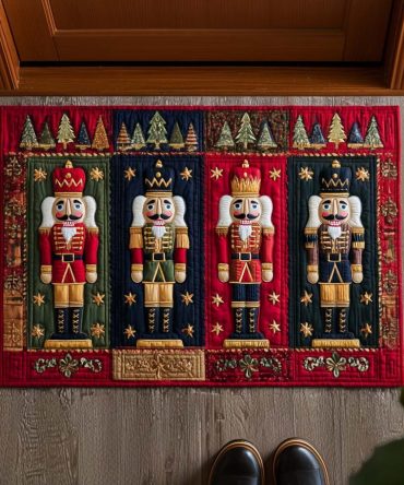 Warm Wishes Holiday Welcome Mat — Cozy Front Door Doormat For Winter, Decorative Indoor/Outdoor Entry Rug, Durable & Slip-Resistant