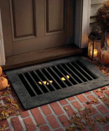 Whispers Below Gothic Welcome Mat — Mysterious Dark-Themed Door Mat, Weather-Resistant, Non-Slip, Ideal For Halloween & Moody Interiors