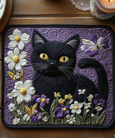 Wild Whisker Quilted Table Placemat — Bold Animal-Inspired Dining Mat, Durable Quilting, Easy Care for Everyday Use
