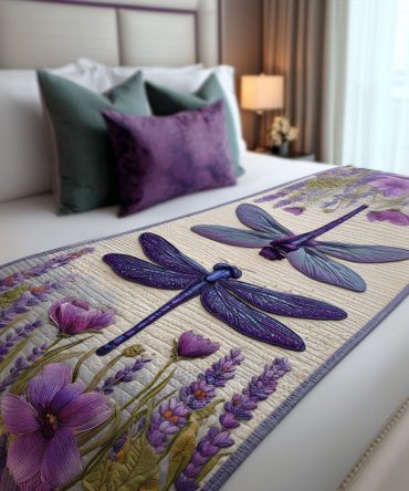 Windkissed Quilted Bed Runner — Serene Neutral Accent Scarf For Modern Bedrooms, Lightweight Padded Runner For Queen/King