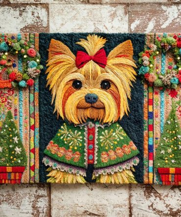 Yorkie Star Welcome Mat: Cute Yorkie Doormat For Pet Lovers, Durable Coir Entrance Rug, Non-Slip Backing & Easy-Clean