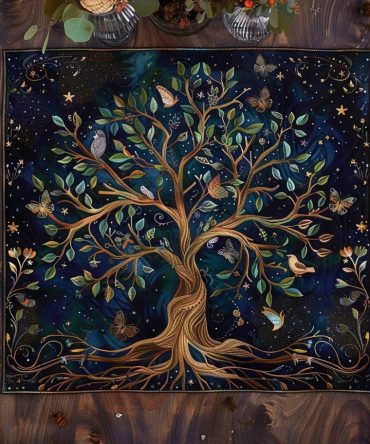 Irish Heritage Quilted Placemat — Classic Celtic Motif Table Mat, Durable Quilting for Heat & Spill Protection, Machine-Washable Home Accent