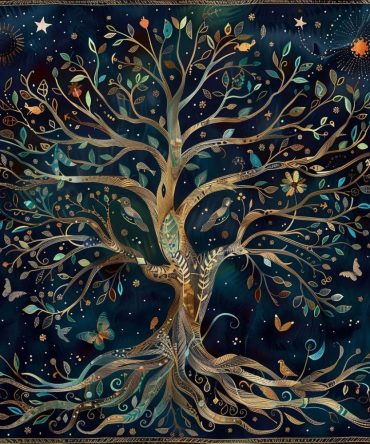 Green Isle Tree Quilted Placemat — Emerald Landscape Table Accent, Durable Quilting, Heat-Resistant & Machine-Washable for Cozy Dining Spaces