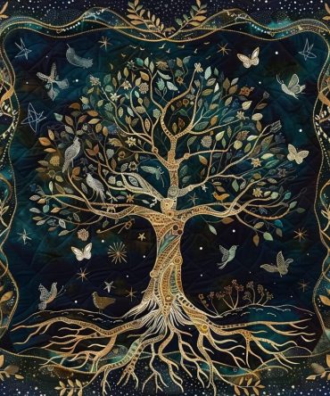 Gaelic Tapestry Quilted Placemat — Intricate Celtic Weave Table Mat, Durable Quilting, Elegant Dining Accent & Easy-Care Machine-Washable Fabric