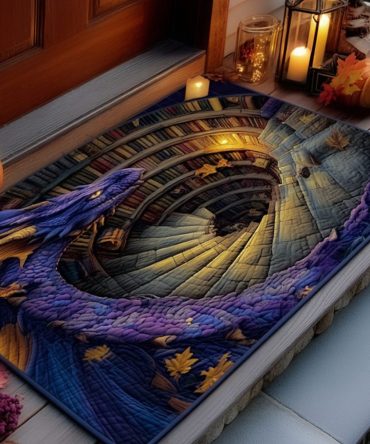 Hypnotic Spiral Watcher Doormat — Modern Abstract Welcome Mat With Optical Design, Durable Indoor/Outdoor Non-Slip Rug