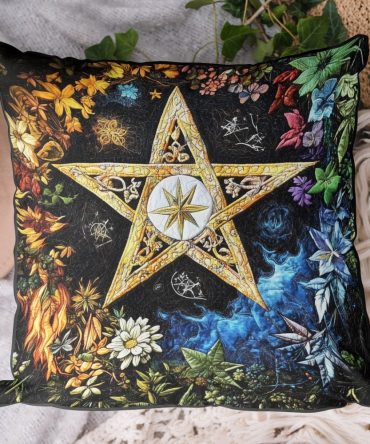 Spellbound Star Quilted Pillow Cover — Star Pattern Quilted Decorative Pillowcase, Magical Accent For Kids & Themed Rooms