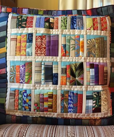 Fable Frame Quilted Throw Pillowcase — Storybook-Inspired Decorative Cushion Cover For Charming Living Room & Nursery Décor