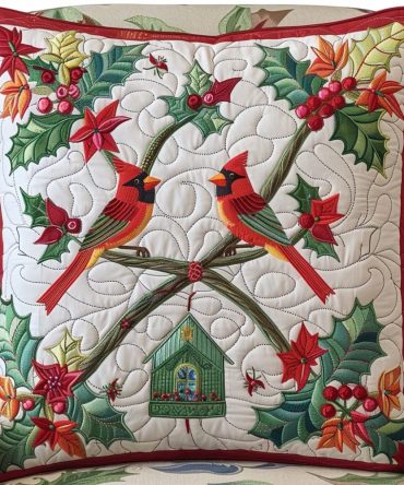 Vibrant Scarlet Quilted Accent Pillow Cover — Bold Red Decorative Throw Cushion For Modern & Boho Living Room Statements