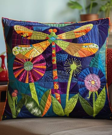 Wings Of Whisper Quilted Cushion Cover — Subtle Embroidered-Style Pillowcase For Elegant, Serene Home Accents