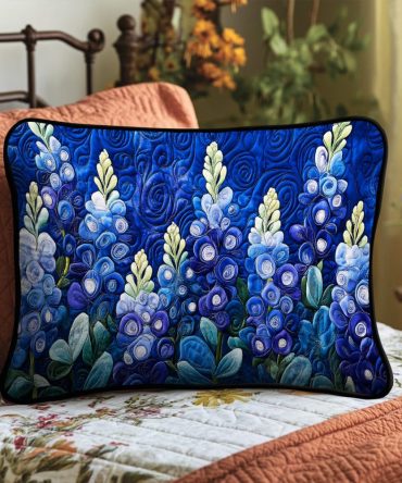 Country Bloom Quilted Pillow Cover — Timeless Floral Throw Pillowcase, Soft Durable Fabric, Reversible Rustic Accent For Home & Cottage