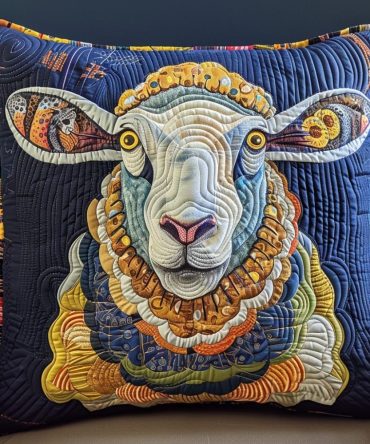Pastoral Patchwork Quilted Pillow Cover — Country Patchwork Throw Cushion For Cozy Farmhouse, Cottage & Rustic Living Rooms