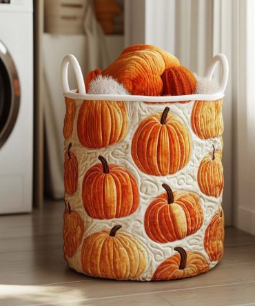 Amber Touch Quilted Laundry Hamper For Home - Large Stylish Fabric Basket With Sturdy Handles, Collapsible Design And Machine-Washable Storage