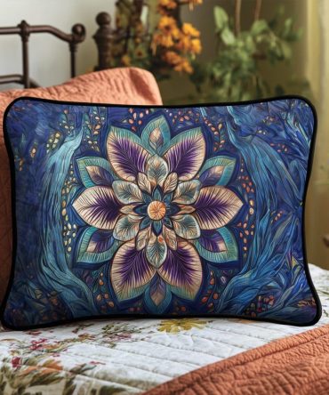 Aurora Petal Elegance Quilted Pillow Cover — Subtle Petal Quilted Decorative Pillowcase For Modern, Boho & Chic Bedroom Styling