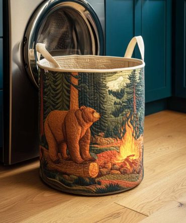 Bear Creek Quilted Laundry Organizer — Sturdy Foldable Hamper With Plush Padding, Large Capacity For Clothes, Toys & Linens