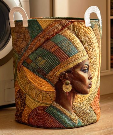 Bold Harmony Quilted Laundry Hamper — Vibrant Pattern Foldable Storage Basket, Lightweight Washable Hamper For Home, Apartment & Dorms