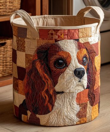 Cavalier Rustic Quilted Laundry Hamper — Vintage-Inspired Foldable Fabric Basket With Sturdy Handles, Quilted Finish & Easy Cleaning
