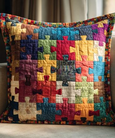 Vibrant Color Block Quilted Throw Pillow Cover — Modern Decorative Cushion Case For Sofa & Bed, Soft Durable Accent, Machine Washable