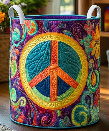 Celestial Cosmic Quilted Laundry Hamper – Stylish Collapsible Fabric Storage Basket With Handles For Bedroom & Dorm