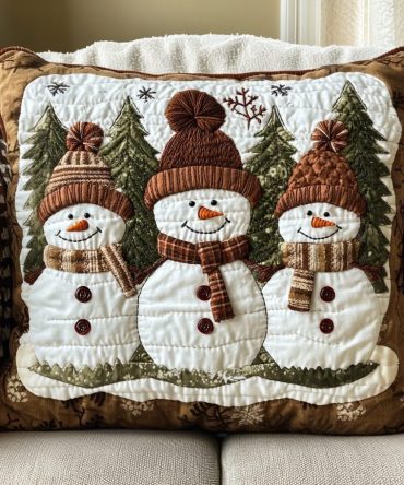 Cozy Trio Quilted Decorative Pillow Cover Set — Coordinated Three-Piece Cushion Covers, Mix-And-Match Textures For Sofa & Bed Styling