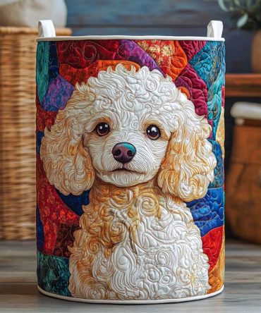 Cozy Curls Quilted Hamper: Soft Collapsible Laundry Basket For Bedroom, Nursery & Stylish Home Storage