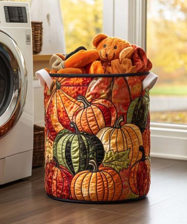 Crisp Evenings Quilted Laundry Hamper — Neutral-Toned Collapsible Fabric Basket With Reinforced Handles & Stable Base For Organized Living