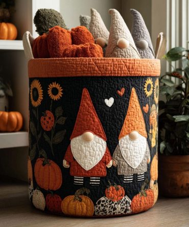 Cursed Cap Critter Quilted Laundry Hamper — Whimsical Halloween Fabric Storage Basket, Collapsible Durable Bin With Handles For Toys & Laundry