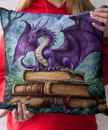 Darkwing Whisper Patterned Quilted Pillowcase Cover — Premium Decorative Pillow Sham, Soft Cotton-Blend, Hypoallergenic & Machine Washable