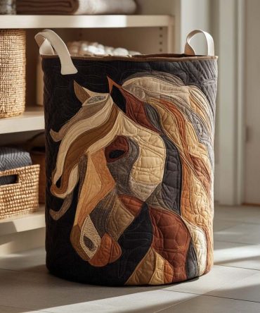 Desert Spirit Quilted Laundry Basket - Southwest-Inspired Foldable Fabric Hamper With Handles, Washable & Lightweight Organizer For Home