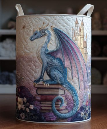 Dragon Haven Quilted Laundry Hamper - Large Foldable Fabric Basket With Handles, Washable Liner & Sturdy Frame For Closet