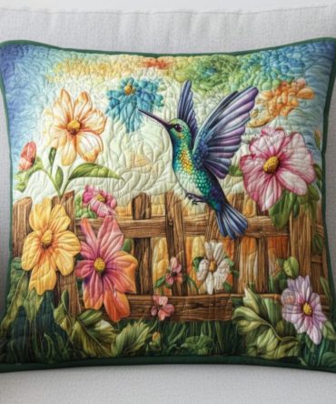 Emerald Grace Quilted Throw Pillow Cover — Luxe Stitched Square Pillowcase In Rich Green For Elegant Living Room, Bedroom, Or Gift Giving
