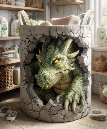 Luxury Emerald Quilted Laundry Hamper With Claw Accent — Durable Foldable Fabric Basket With Handles For Stylish Home Organization