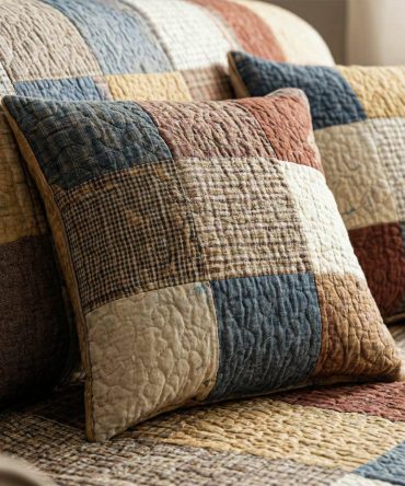 Everyday Cozy Quilted Pillow Cover - Soft Cotton Blend Sham For Daily Comfort, Neutral Home Decor Accent, Machine Washable