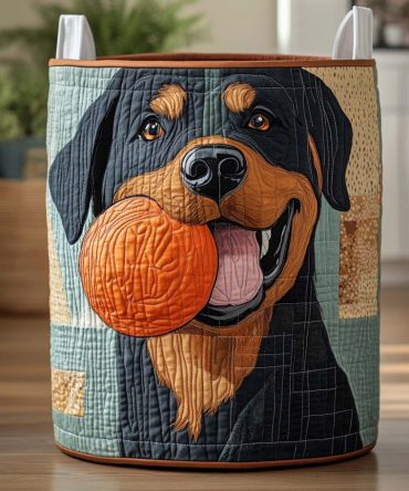 Fetch Master Quilted Laundry Hamper — Sporty Dog-Themed Collapsible Storage Basket For Active Households & Kids’ Rooms
