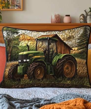 Field King Rustic Quilted Pillow Cover — Durable Cotton Decorative Sham With Country Charm, Hypoallergenic & Machine-Washable