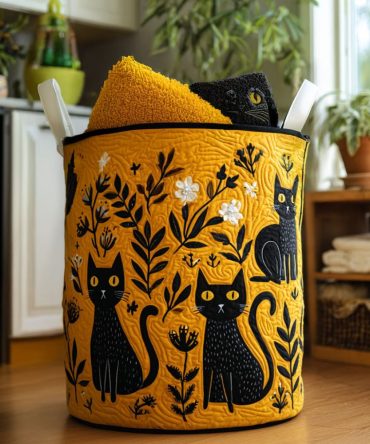 Furry Florals Quilted Laundry Hamper - Plush Floral Fabric Basket With Reinforced Handles, Soft Texture & Foldable Convenience