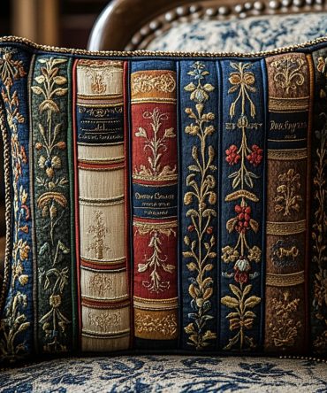 Ornate Gilded Quilted Throw Pillow Cover - Luxurious Gold-Accent Pattern And Quilted Comfort For Elegant Living Rooms & Libraries