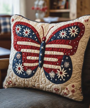 Glory Patch Quilted Pillow Cover - Vintage Patchwork Floral Throw For Couch, Bedroom & Farmhouse Accent Decor