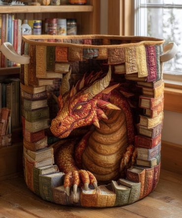 Golden Ember Quilted Hamper - Luxe Warm-Tone Quilted Laundry Basket, Collapsible Vintage-Inspired Organizer With Carry Handles