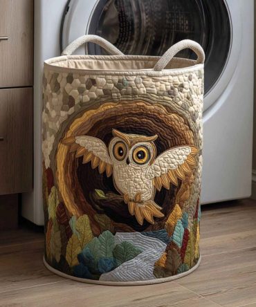 Golden Gaze Quilted Laundry Hamper — Elegant Metallic Golden Print, Durable Collapsible Fabric Basket For Luxurious Home Storage