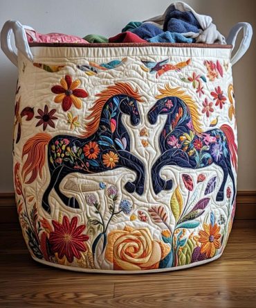 Golden Mane Quilted Laundry Hamper - Lion-Inspired Sunburst Fabric Basket, Collapsible & Reinforced For Durable Home Storage