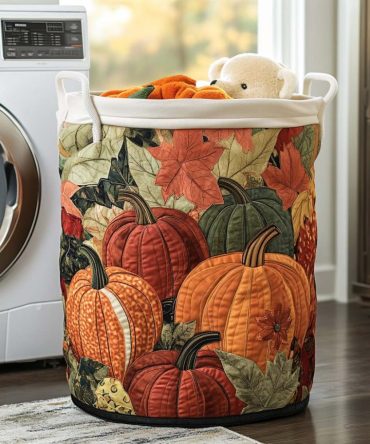 Golden Moments Quilted Laundry Hamper – Premium Collapsible Fabric Basket With Reinforced Handles For Stylish Laundry & Home Organization