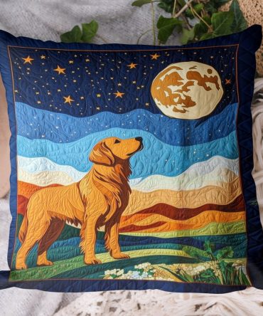 Golden Moments Quilted Pillow Cover - Warm Toned Decorative Pillowcase With Subtle Quilting, Soft Microfiber Accent For Home Comfort