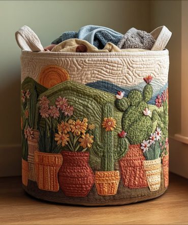 Golden Spines Quilted Laundry Hamper - Luxe Foldable Fabric Basket With Reinforced Handles For Chic Home & Bedroom Storage