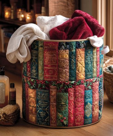 Golden Tale Quilted Storage Hamper — Luxurious Gold-Toned Fabric Laundry Basket With Quilted Texture, Strong Handles & Fold-Flat Design