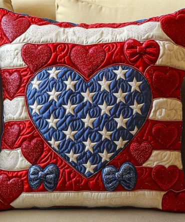 Guardians Field Quilted Accent Pillow Cover — Textured Quilted Throw Pillowcase, Durable Soft-Finish Fabric, Easy-Care Home Accent