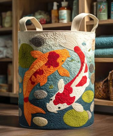 Harmony Flow Quilted Laundry Hamper — Elegant Foldable Fabric Clothes Basket With Reinforced Handles For Stylish Bedroom & Bathroom Storage