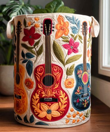 Harmony Of Spirits Quilted Laundry Hamper - Elegant Boho Spirit Motif Fabric Basket, Foldable Durable Laundry Organizer For Serene Homes
