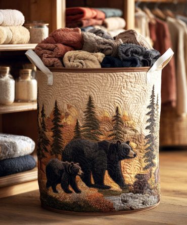 Highland Family Quilted Laundry Hamper — Classic Scottish Plaid Fabric Storage Basket, Collapsible Heritage Laundry Organizer With Handles