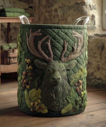 Highland Pride Quilted Laundry Hamper - Heritage Plaid Fabric Basket With Reinforced Handles, Foldable & Stylish Organizer