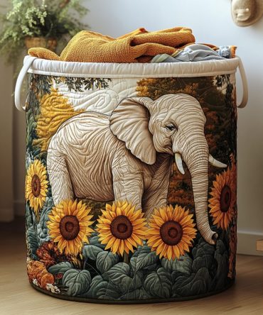 Ivory Haven Quilted Hamper — Elegant Foldable Laundry Organizer With Soft Liner & Sturdy Carry Handles For Clean, Minimalist Spaces